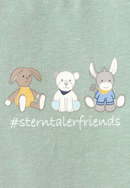Sterntaler T-Shirt Jersey Sterntalerfriends Rabbit Happy - Unisex T-Shirt for Babies Made of Soft Cotton Jersey - Baby T-Shirt with Short Sleeves for Warm Summer Days