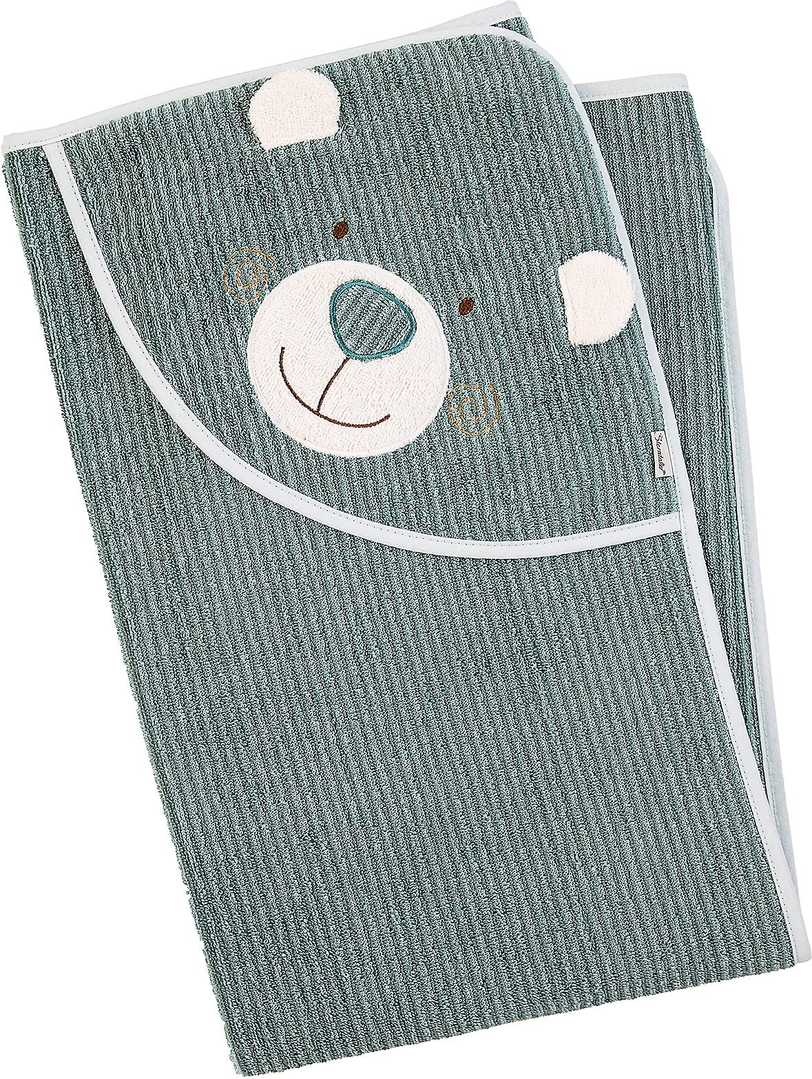 Sterntaler Spiel-Waschhandschuh Bär Ben, Größe: 22 x 24 cm, Mittelgrün