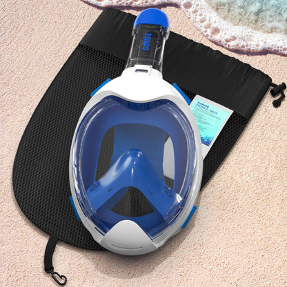G2RISE® Schnorchelmaske Kinder, tauchermaske vollgesichtsmaske, CO2-sichere, Anti-Beschlag und Trockenoberteil Schnorchel Vollmaske