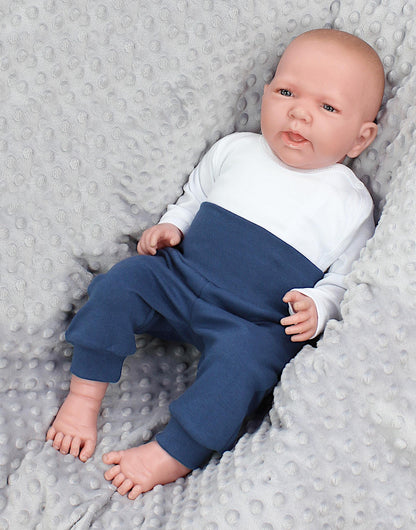 TupTam Baby Boys' Jogging Bottoms with Wide Waistband, Pack of 3