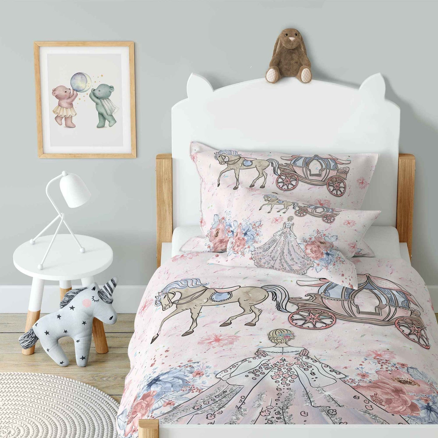 “Blumenprinzessin” Premium Kinderbettwäsche