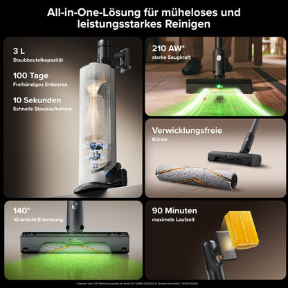 Roborock H60 Hub Ultra Akku-Staubsauger mit Absaugstation