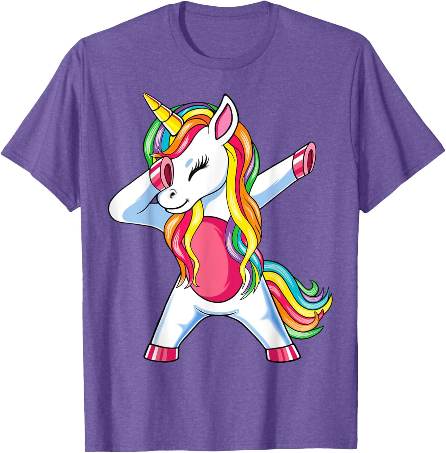 Dab Einhorn Dabbing Unicorn Regenbogen Jungen Mädchen Kinder T-Shirt