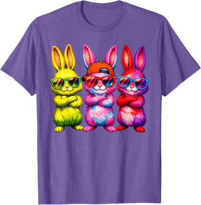Lustige Osterhase Coole Hasen Kinder für Ostern Jungen Mädchen T-Shirt