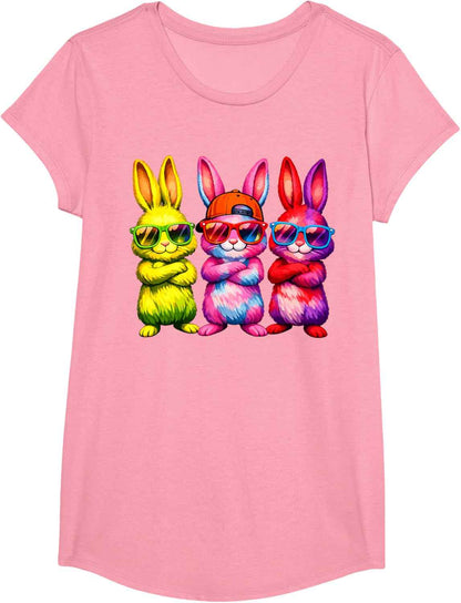 Lustige Osterhase Coole Hasen Kinder für Ostern Jungen Mädchen T-Shirt