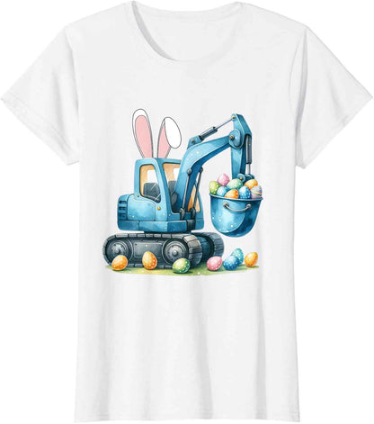 Osterhase Bagger mit Hasenohren Für Ostern für Jungen Kinder T-Shirt