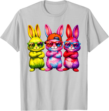 Lustige Osterhase Coole Hasen Kinder für Ostern Jungen Mädchen T-Shirt