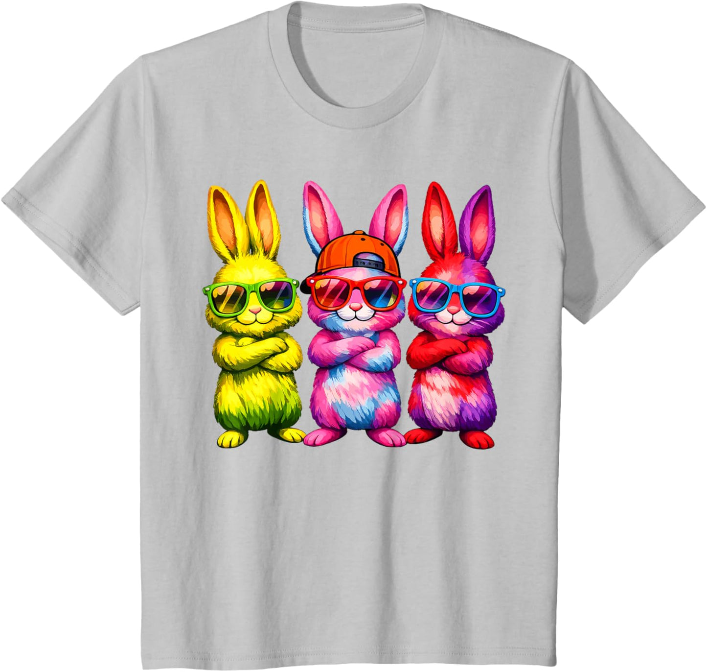Lustige Osterhase Coole Hasen Kinder für Ostern Jungen Mädchen T-Shirt