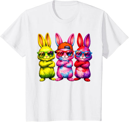 Lustige Osterhase Coole Hasen Kinder für Ostern Jungen Mädchen T-Shirt