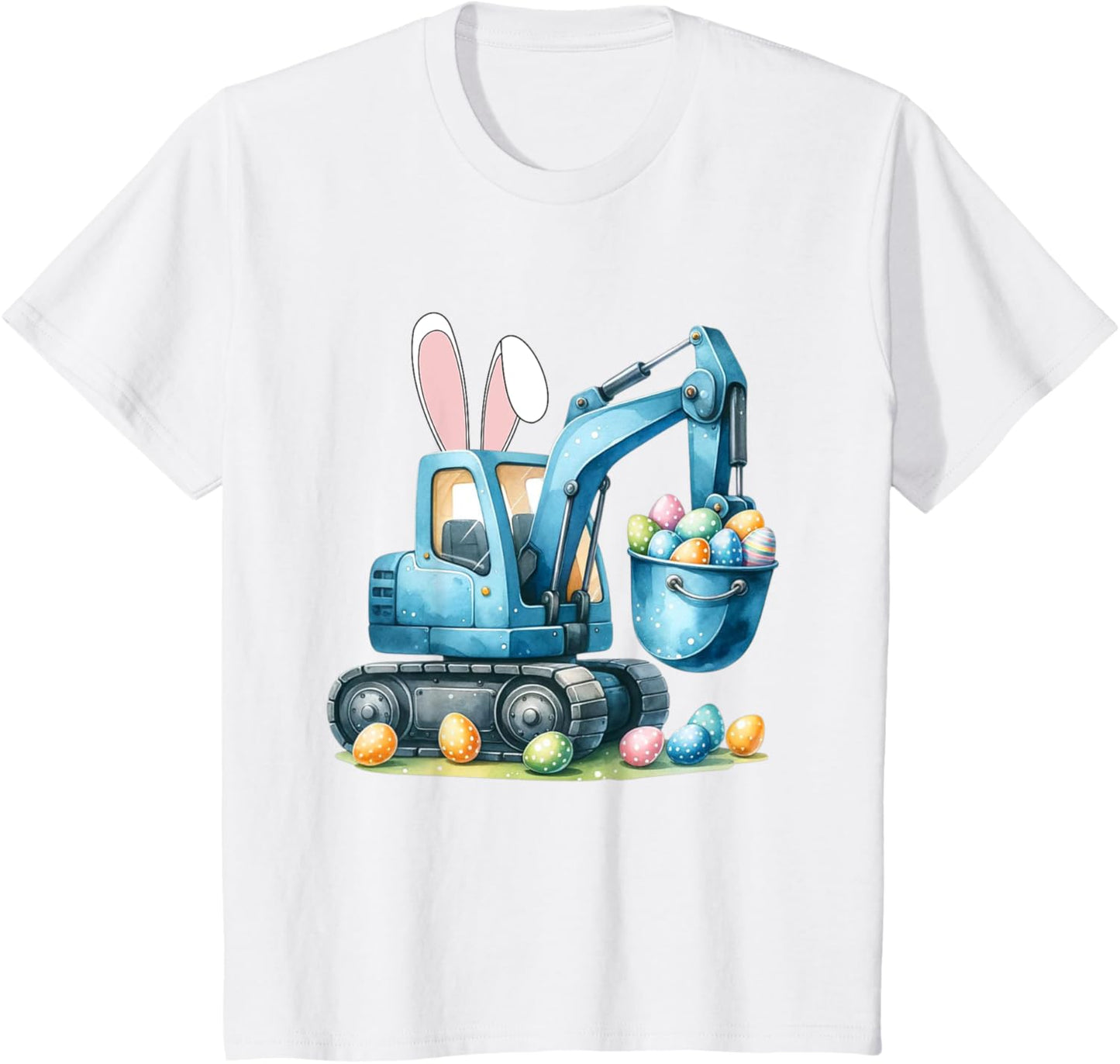 Osterhase Bagger mit Hasenohren Für Ostern für Jungen Kinder T-Shirt