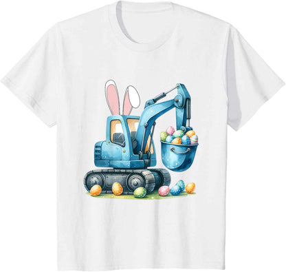 Osterhase Bagger mit Hasenohren Für Ostern für Jungen Kinder T-Shirt