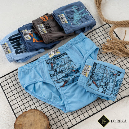 LOREZA ® 10 Pack Jungen Slips aus Baumwolle Unterhosen Größe 92-158