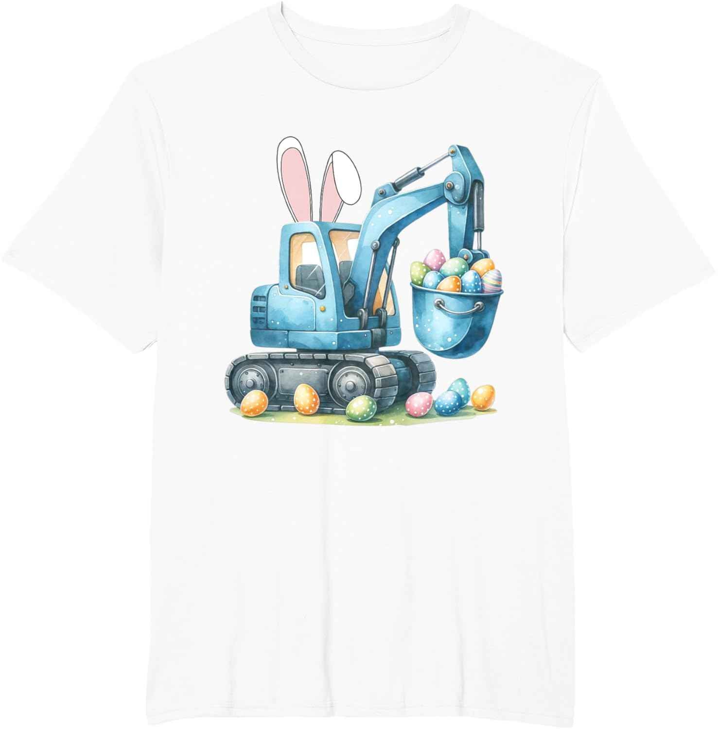 Osterhase Bagger mit Hasenohren Für Ostern für Jungen Kinder T-Shirt