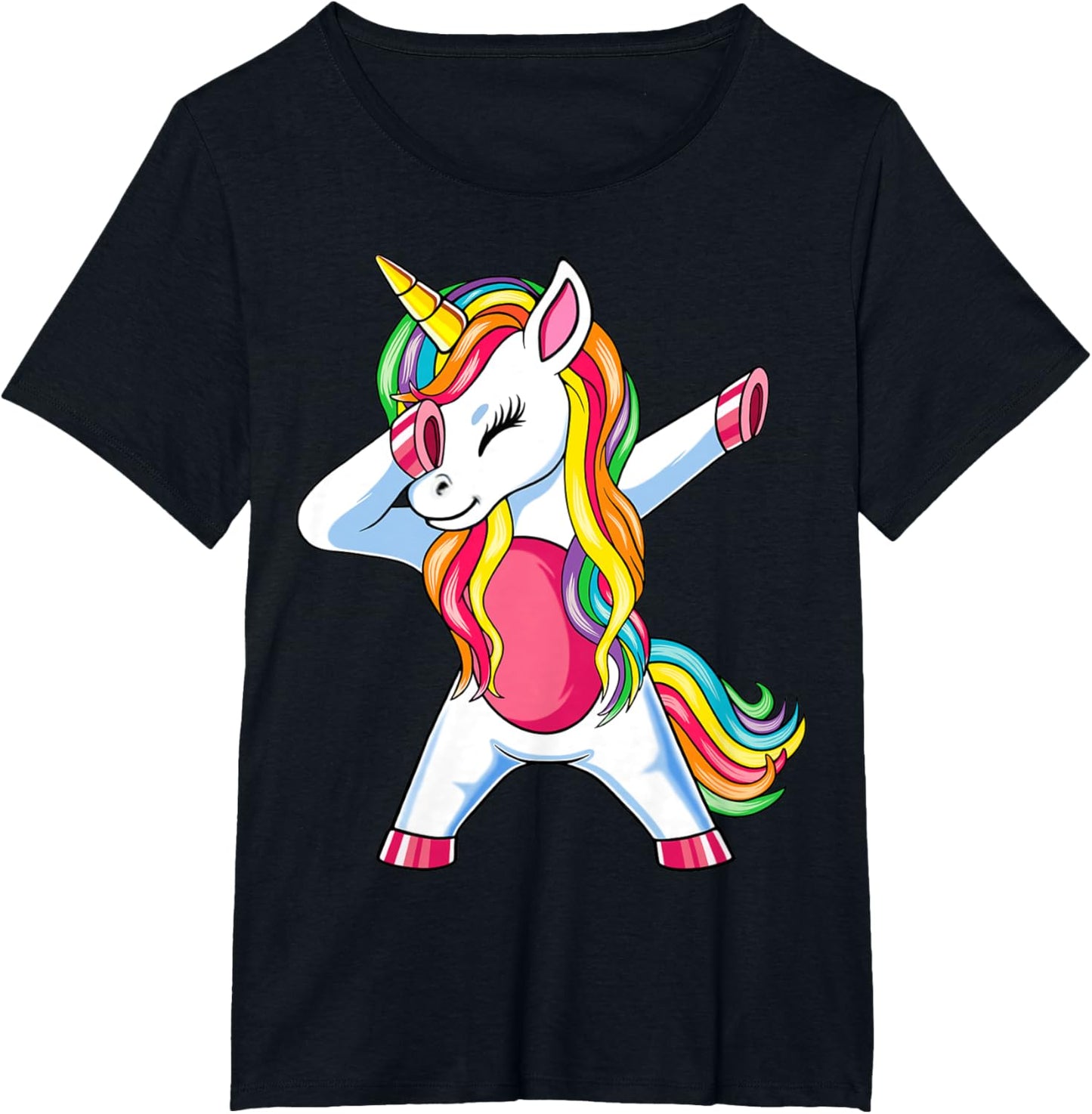 Dab Einhorn Dabbing Unicorn Regenbogen Jungen Mädchen Kinder T-Shirt