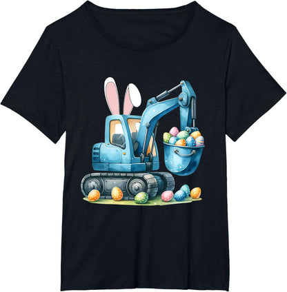 Osterhase Bagger mit Hasenohren Für Ostern für Jungen Kinder T-Shirt