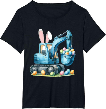 Osterhase Bagger mit Hasenohren Für Ostern für Jungen Kinder T-Shirt