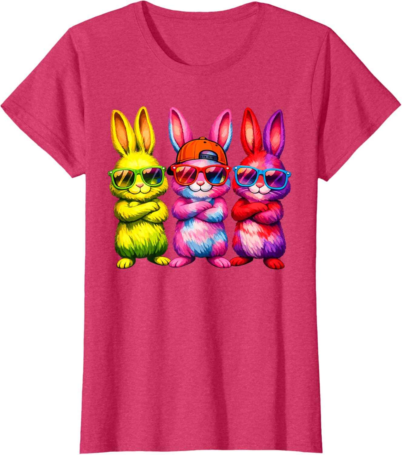 Lustige Osterhase Coole Hasen Kinder für Ostern Jungen Mädchen T-Shirt