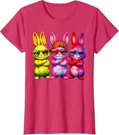 Lustige Osterhase Coole Hasen Kinder für Ostern Jungen Mädchen T-Shirt