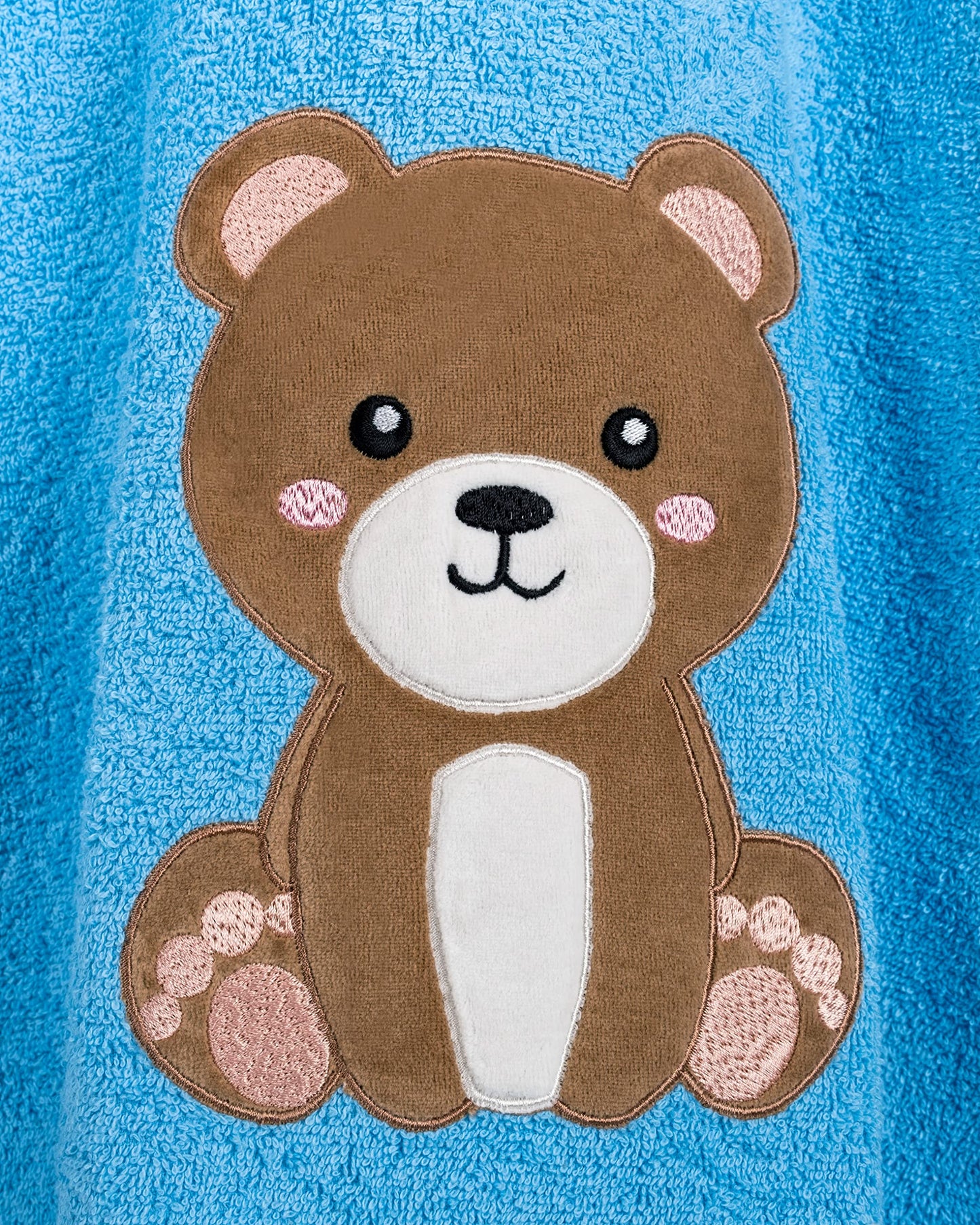 LAYNENBURG Premium Badeponcho Kinder mit Kapuze - 100% Baumwolle - OEKO TEX - Baby Jungen Mädchen Handtuch Poncho Frottee