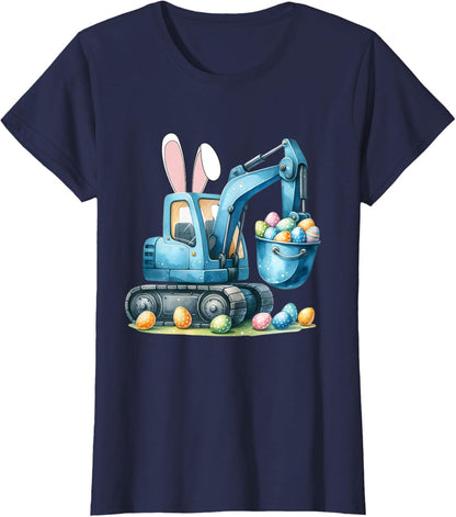Osterhase Bagger mit Hasenohren Für Ostern für Jungen Kinder T-Shirt