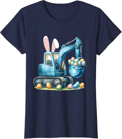 Osterhase Bagger mit Hasenohren Für Ostern für Jungen Kinder T-Shirt