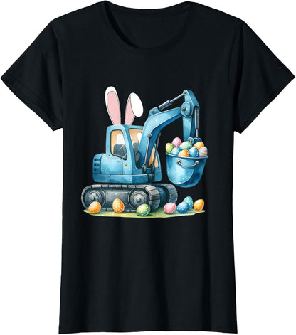 Osterhase Bagger mit Hasenohren Für Ostern für Jungen Kinder T-Shirt