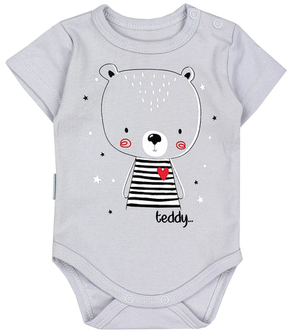 TupTam Baby Body Kurzarm im 5er Pack – Bedruckter Body Baby aus Baumwolle für Jungen und Mädchen