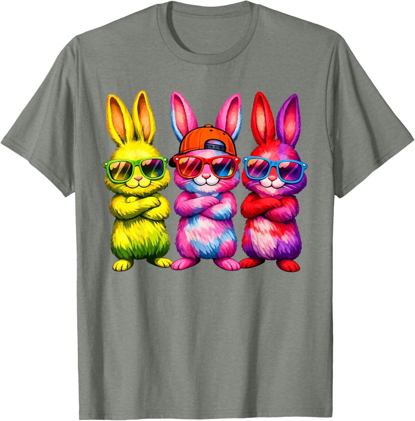Lustige Osterhase Coole Hasen Kinder für Ostern Jungen Mädchen T-Shirt