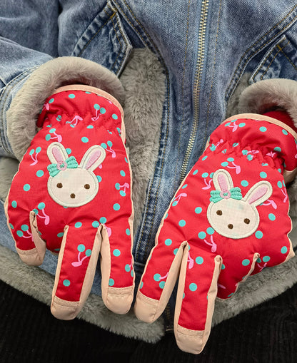 TRIWONDER Children's Ski Gloves, Thermal Fleece Gloves, Warm Winter Gloves for Boys and Girls