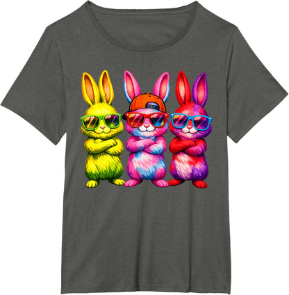 Lustige Osterhase Coole Hasen Kinder für Ostern Jungen Mädchen T-Shirt