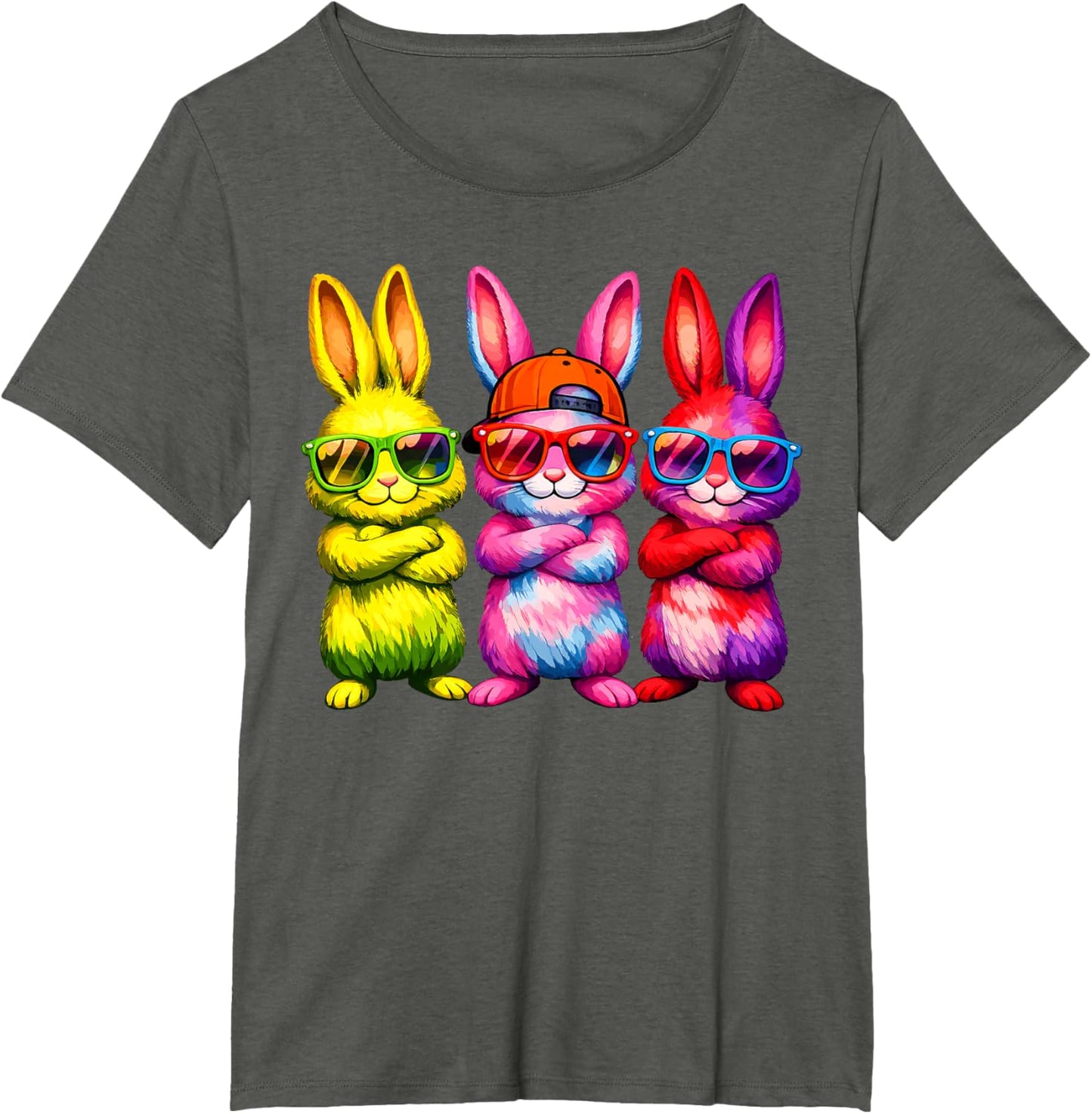 Lustige Osterhase Coole Hasen Kinder für Ostern Jungen Mädchen T-Shirt