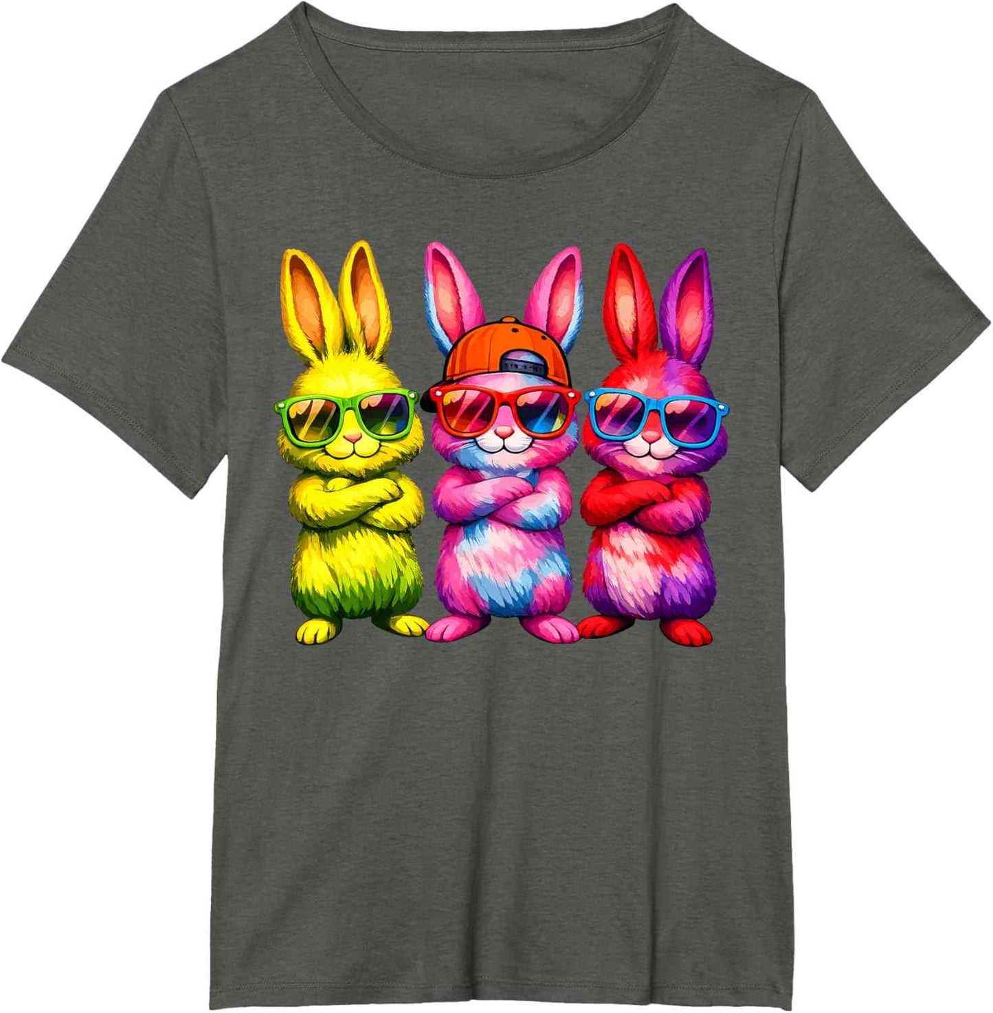 Lustige Osterhase Coole Hasen Kinder für Ostern Jungen Mädchen T-Shirt