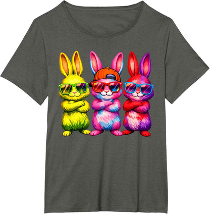 Lustige Osterhase Coole Hasen Kinder für Ostern Jungen Mädchen T-Shirt