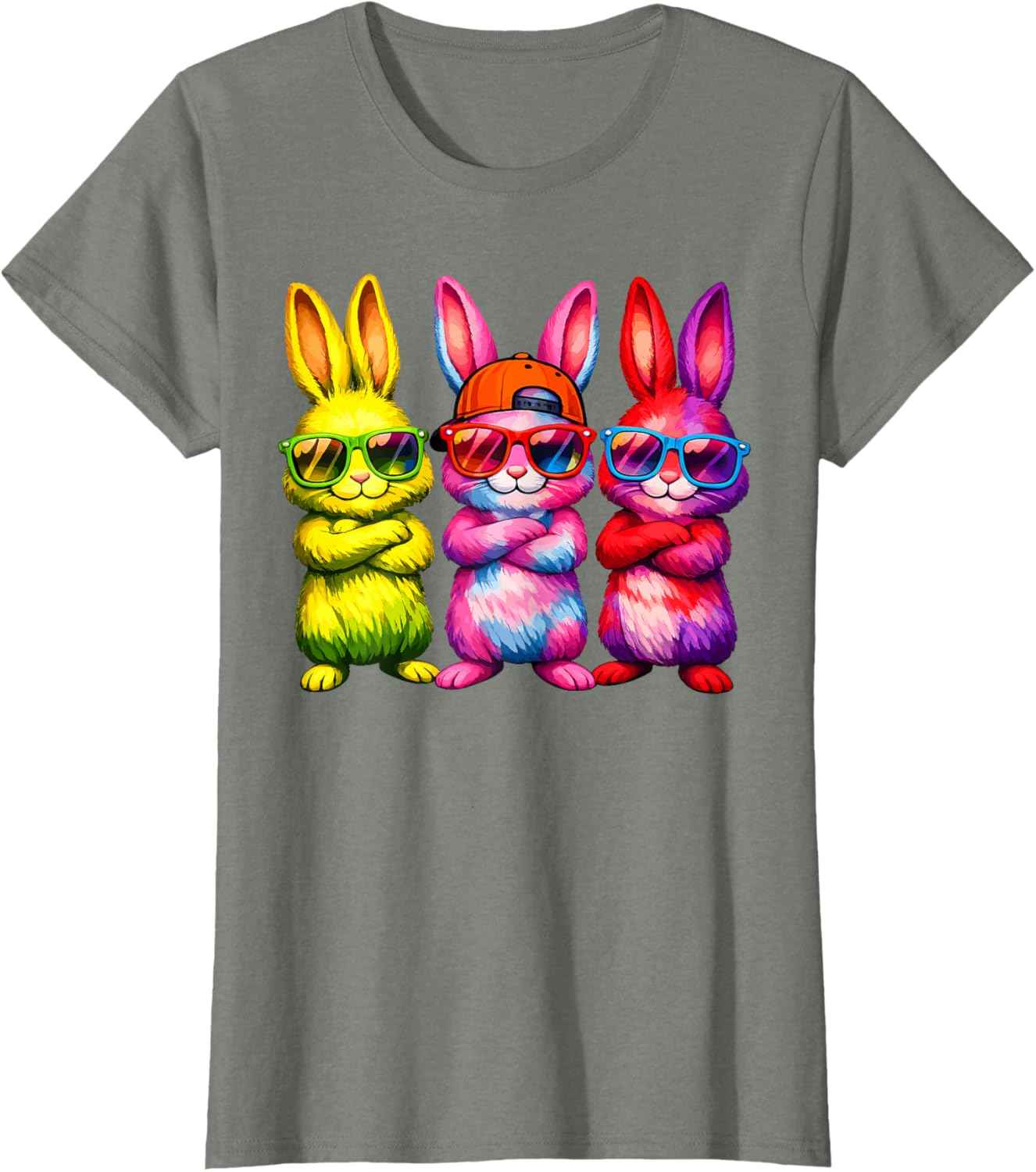 Lustige Osterhase Coole Hasen Kinder für Ostern Jungen Mädchen T-Shirt