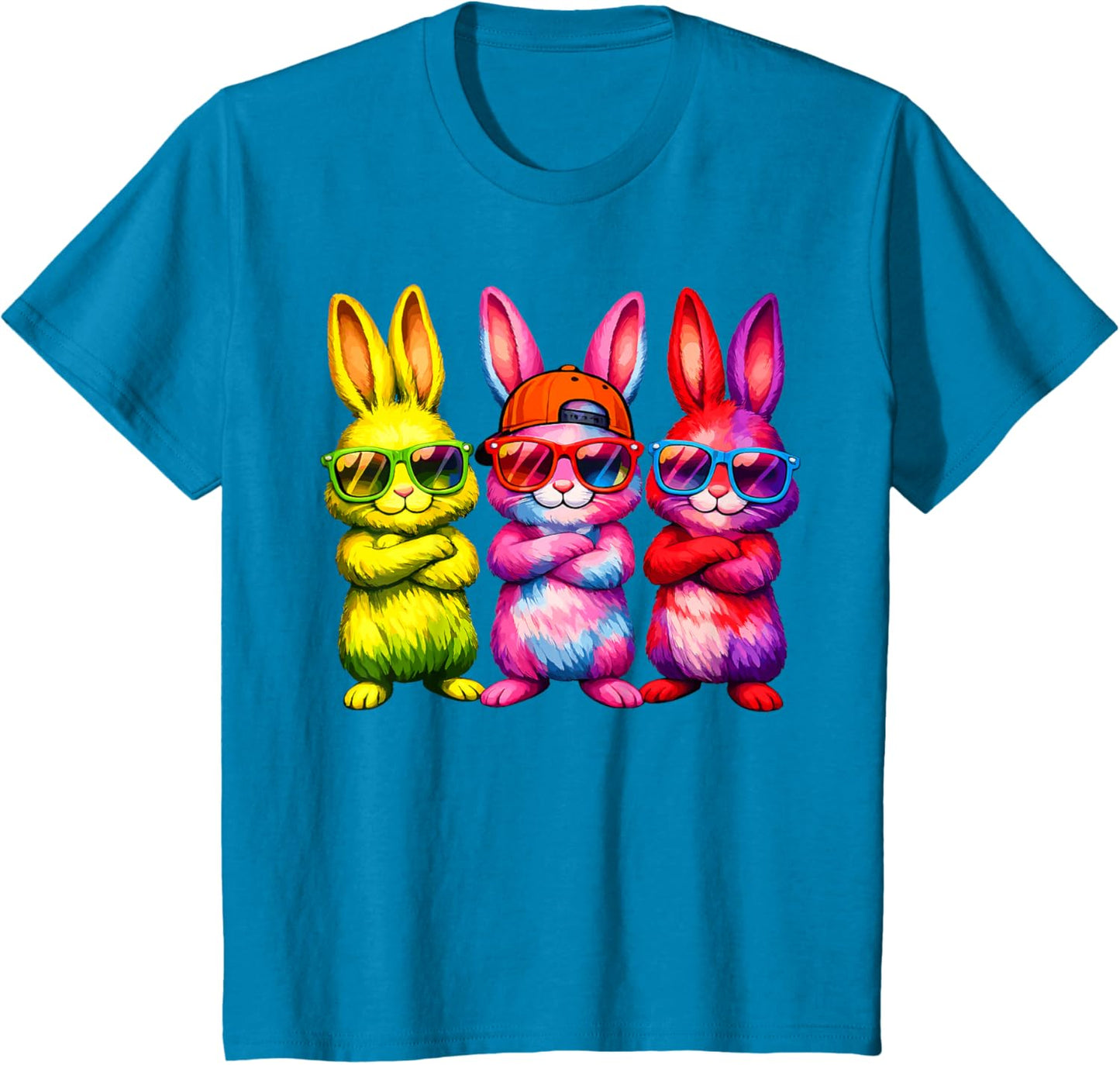 Lustige Osterhase Coole Hasen Kinder für Ostern Jungen Mädchen T-Shirt