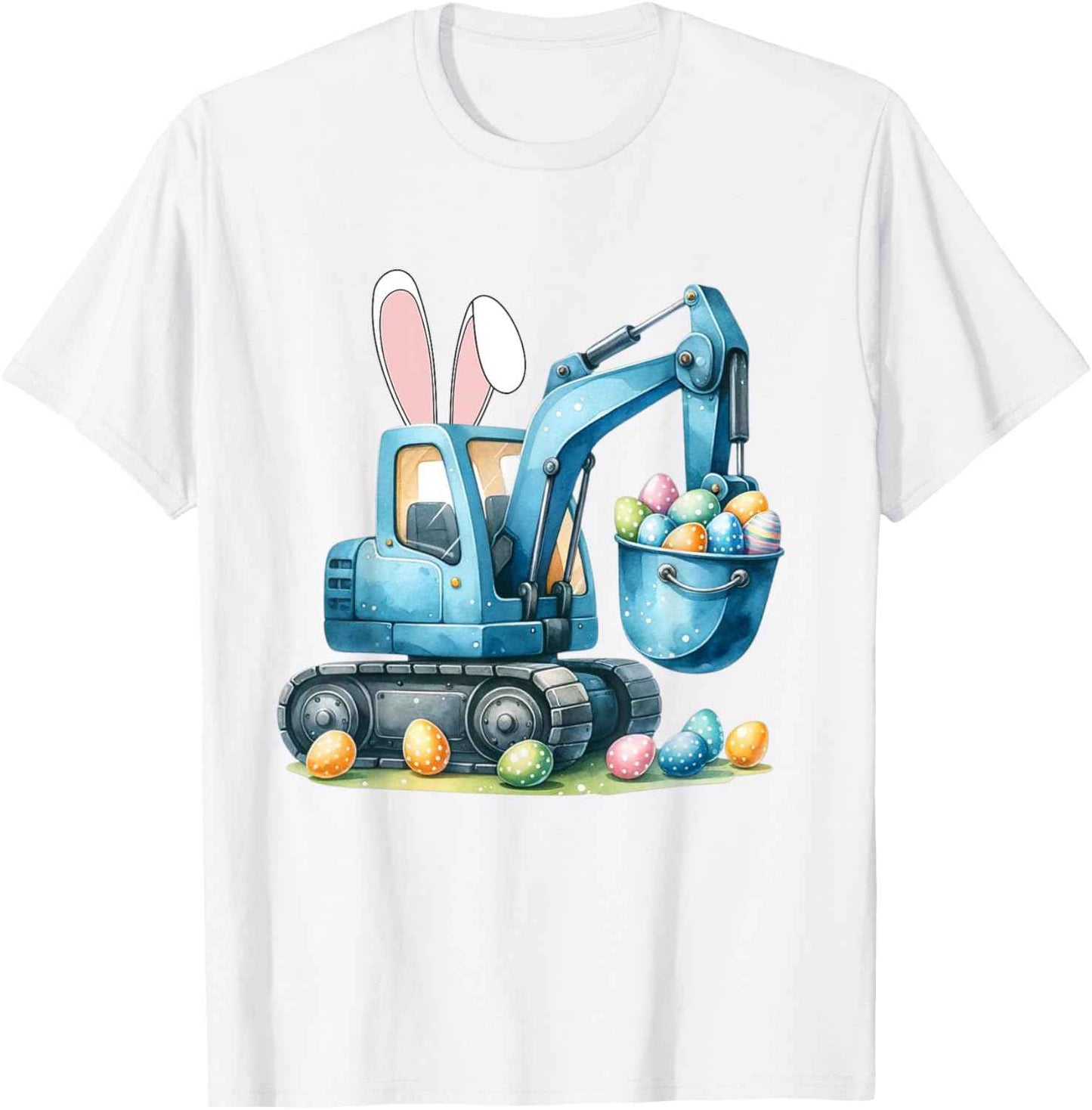 Osterhase Bagger mit Hasenohren Für Ostern für Jungen Kinder T-Shirt