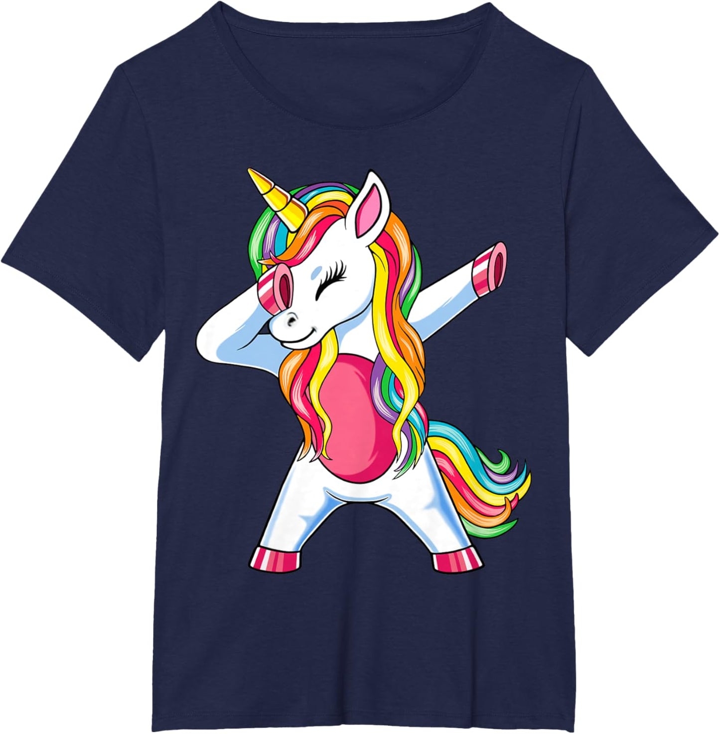 Dab Einhorn Dabbing Unicorn Regenbogen Jungen Mädchen Kinder T-Shirt