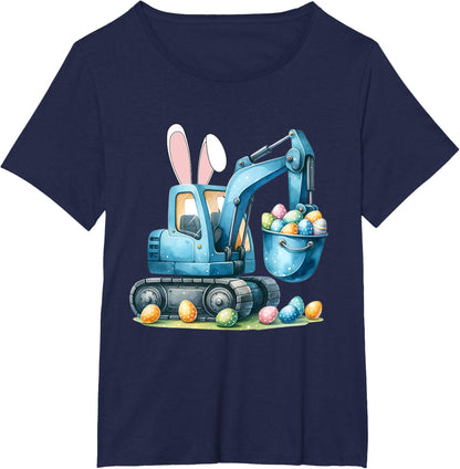 Osterhase Bagger mit Hasenohren Für Ostern für Jungen Kinder T-Shirt