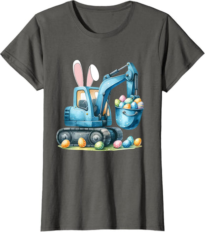 Osterhase Bagger mit Hasenohren Für Ostern für Jungen Kinder T-Shirt