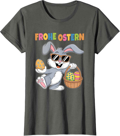 Ostergeschenke Ostern Outfit Junge Mädchen Kinder Osterhase T-Shirt