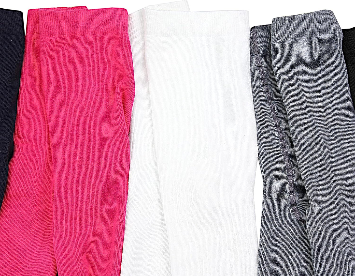 TupTam, Girls' Knitted Tights, Colourful Pattern, Pack of 6