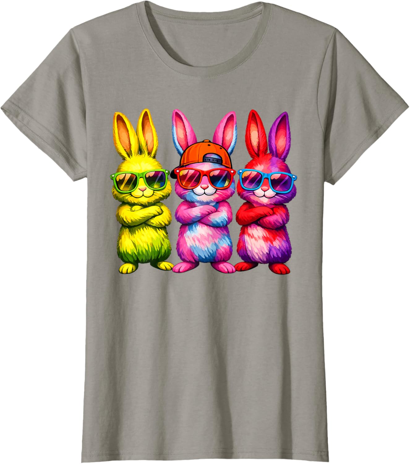 Lustige Osterhase Coole Hasen Kinder für Ostern Jungen Mädchen T-Shirt
