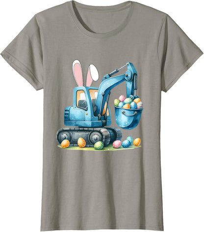 Osterhase Bagger mit Hasenohren Für Ostern für Jungen Kinder T-Shirt