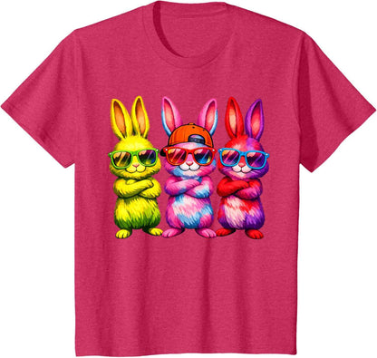 Lustige Osterhase Coole Hasen Kinder für Ostern Jungen Mädchen T-Shirt
