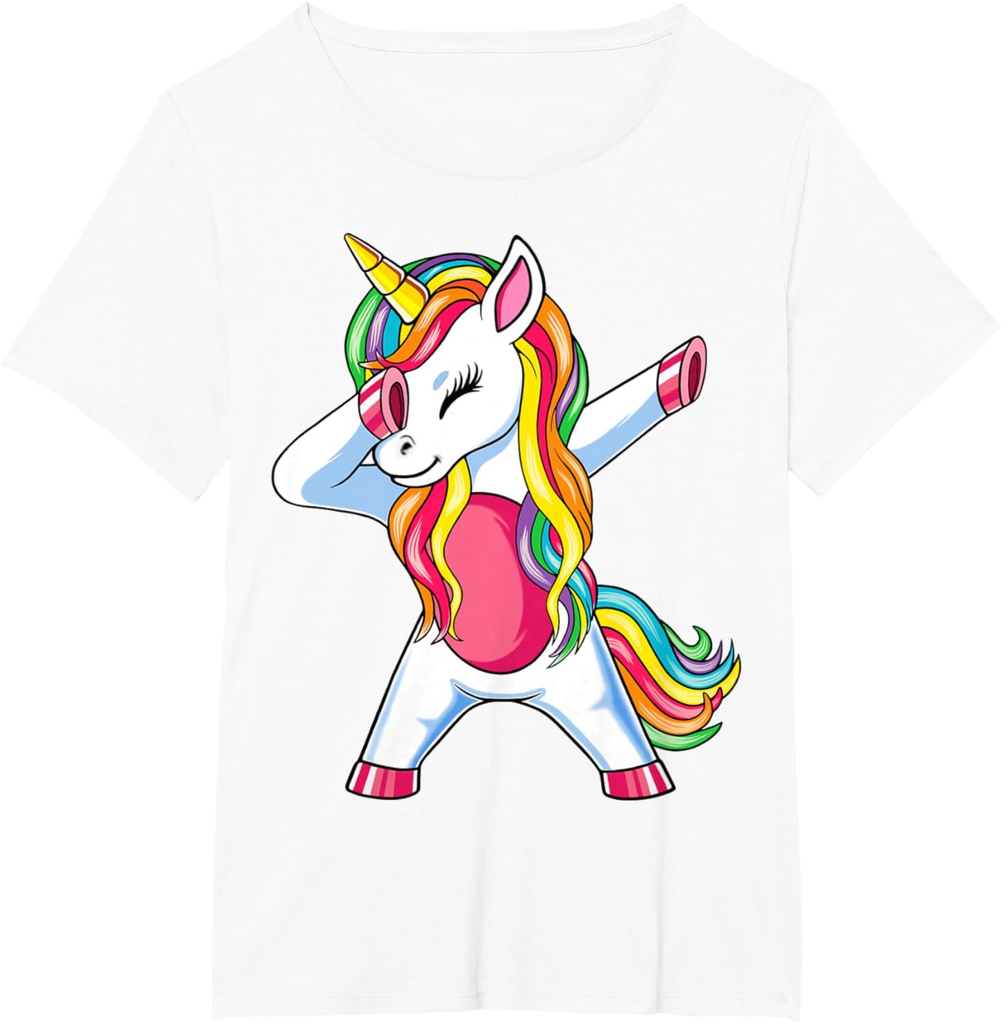 Dab Einhorn Dabbing Unicorn Regenbogen Jungen Mädchen Kinder T-Shirt
