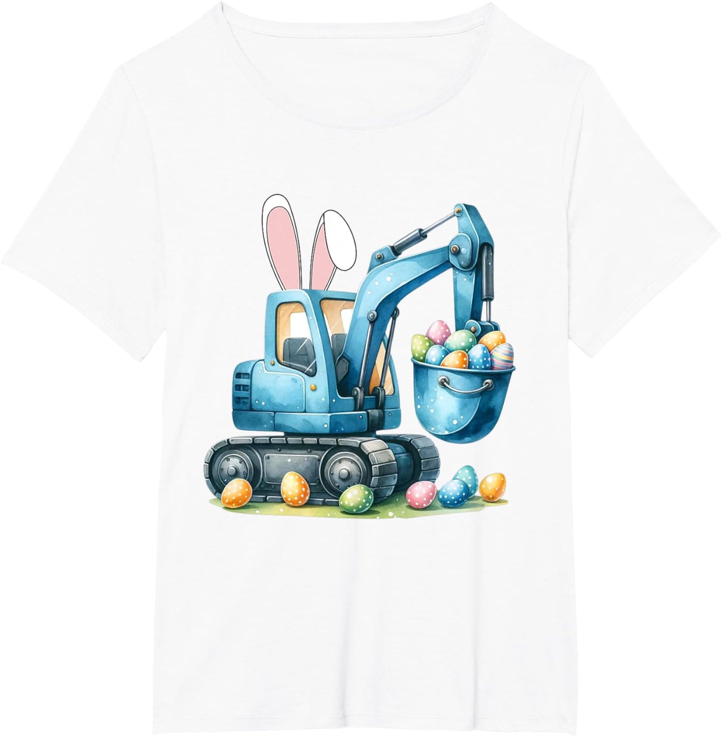 Osterhase Bagger mit Hasenohren Für Ostern für Jungen Kinder T-Shirt