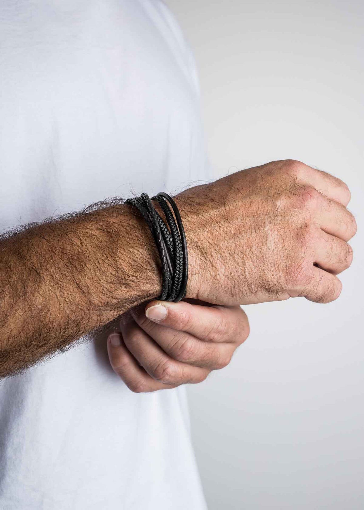 Ambush Synthetic Leather Bracelet - Black Black