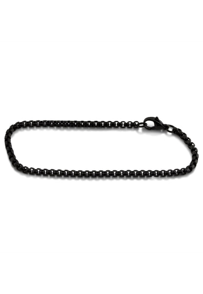 Bacas Chain Link Bracelet Matte Black