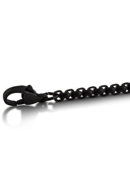 Bacas Chain Link Bracelet Matte Black
