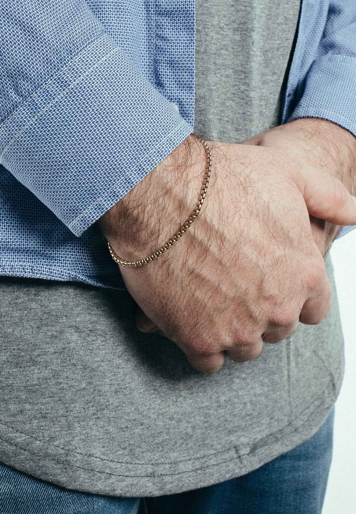 Bacas Chain Link Bracelet Rose Gold